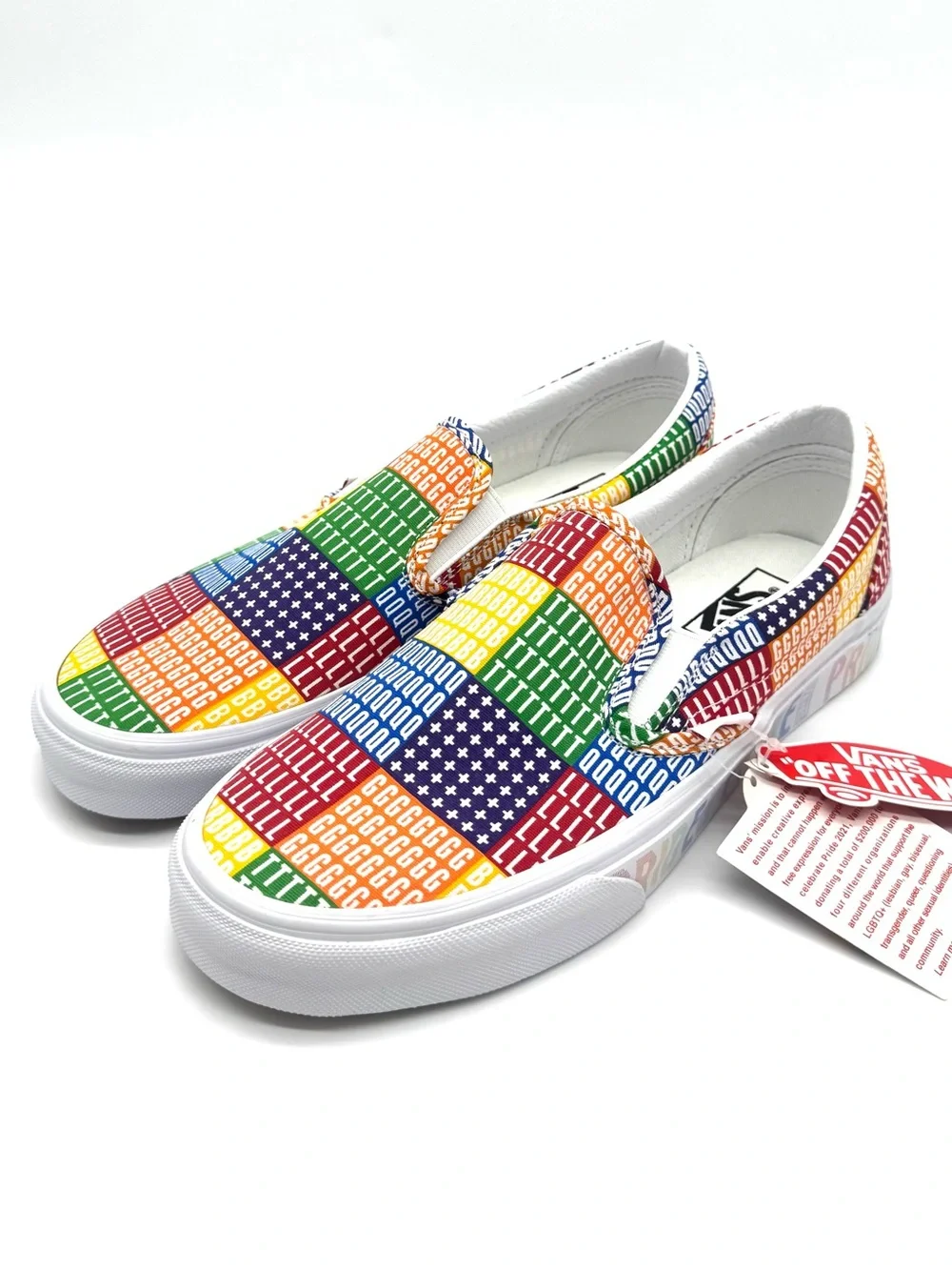 Women's Vans Classic Slip-On Vans LGBTQ 🌈
